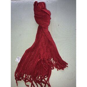 Unbranded Scarf Red Color 100% Acrylic Soft Long